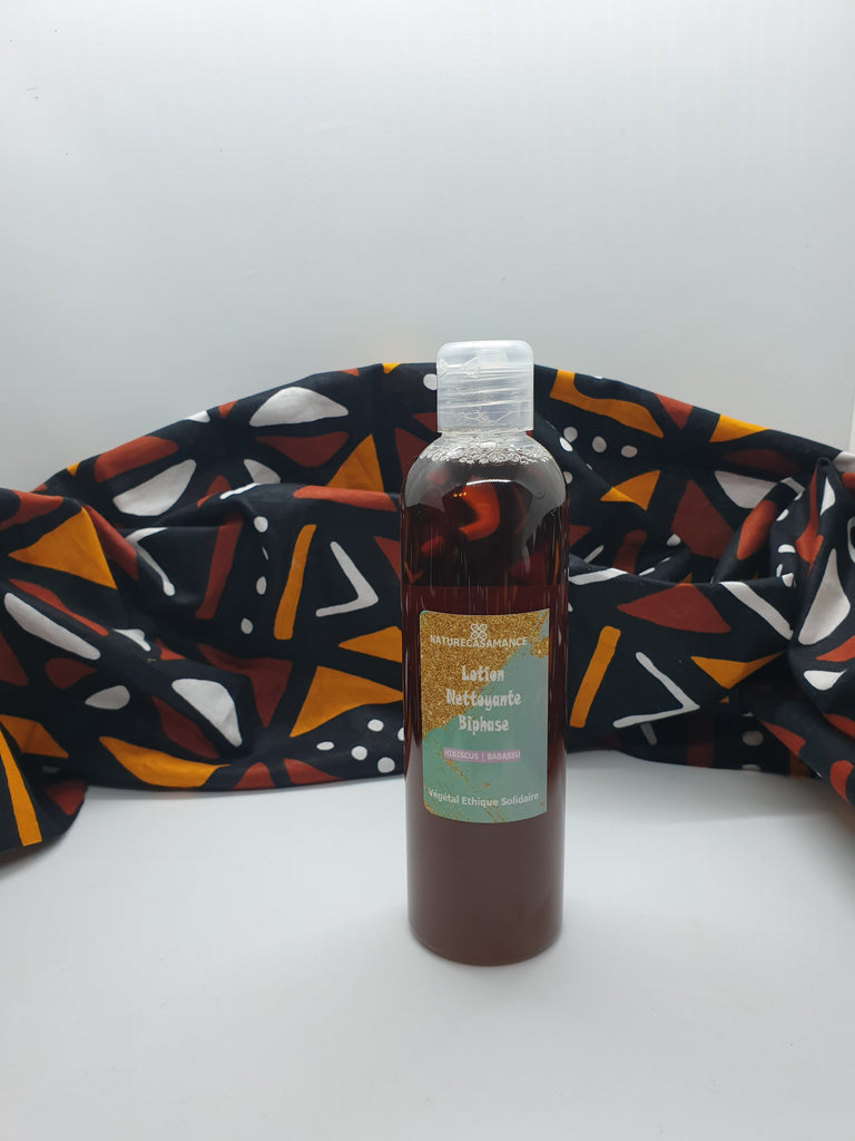 Lotion nettoyante biphase